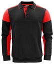 Bluza robocza Prime Polosweater 2262060 - Black/Red