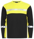 7002 T-shirt z długim rękawem – BLACK/ YELLOW