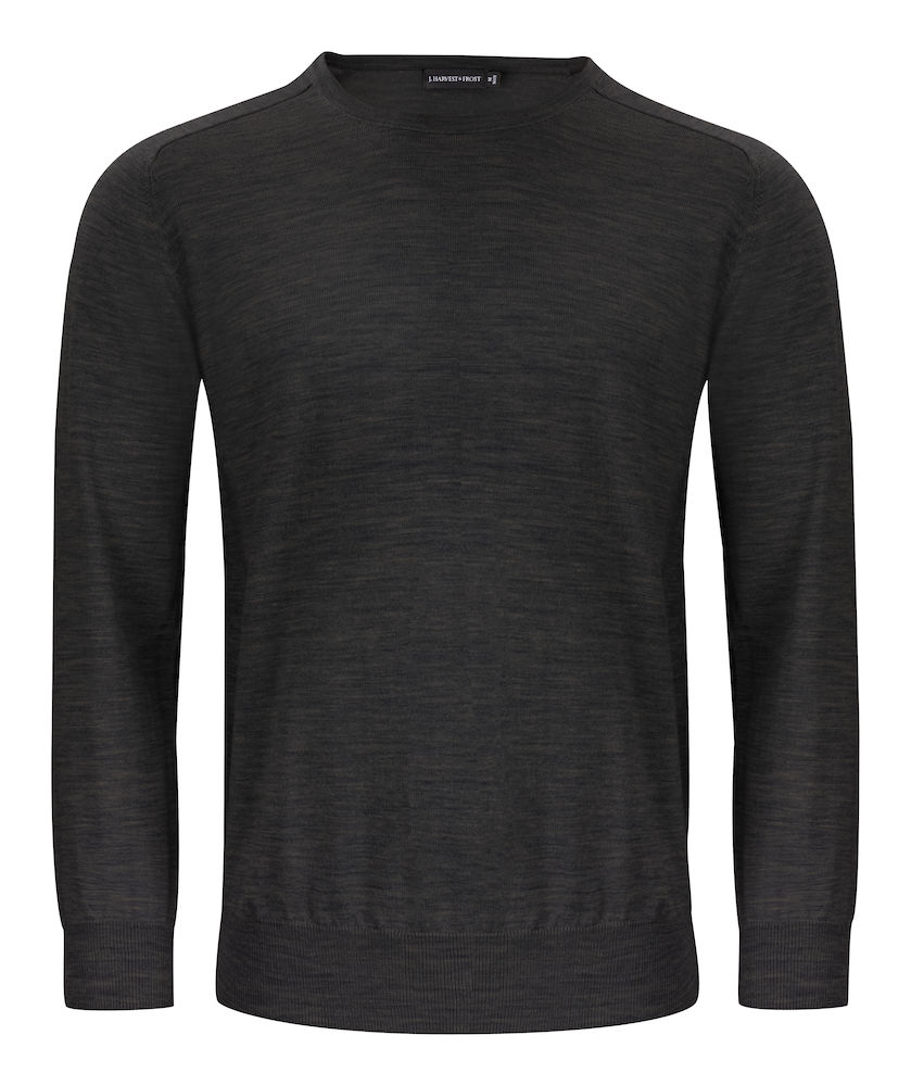 Sweter Merino U-Neck 2930201 - Dark Grey Melange