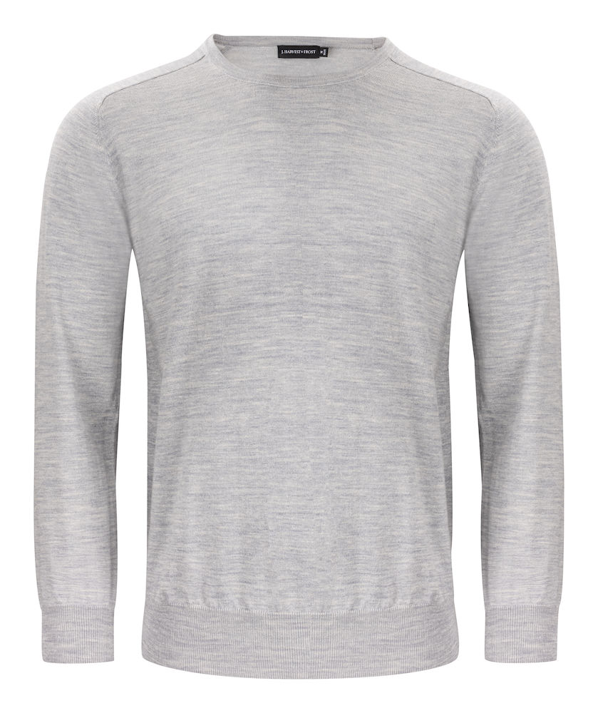 Sweter Merino U-Neck 2930201 - Light Grey Melange