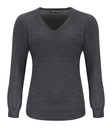 Sweter Merino V-Neck Woman 2930103 - Dark Grey Melange