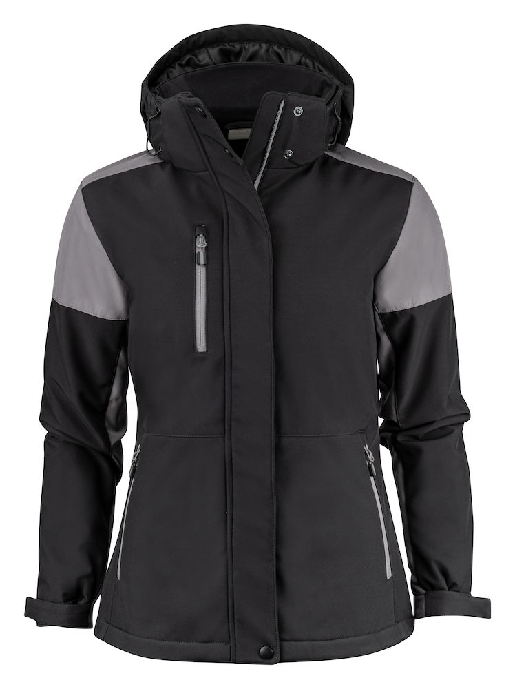 PRIME PADDED SOFTSHELL WOMAN – BLACK/ ANTHRACITE