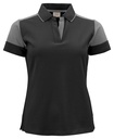 PRIME POLO WOMAN – BLACK/ ANTHRACITE