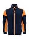 PRIME SWEATVEST – NAVY/NEON ORANGE