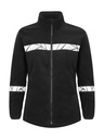 7301 Damska bluza polarowa z zamkiem – BLACK/ BLACK