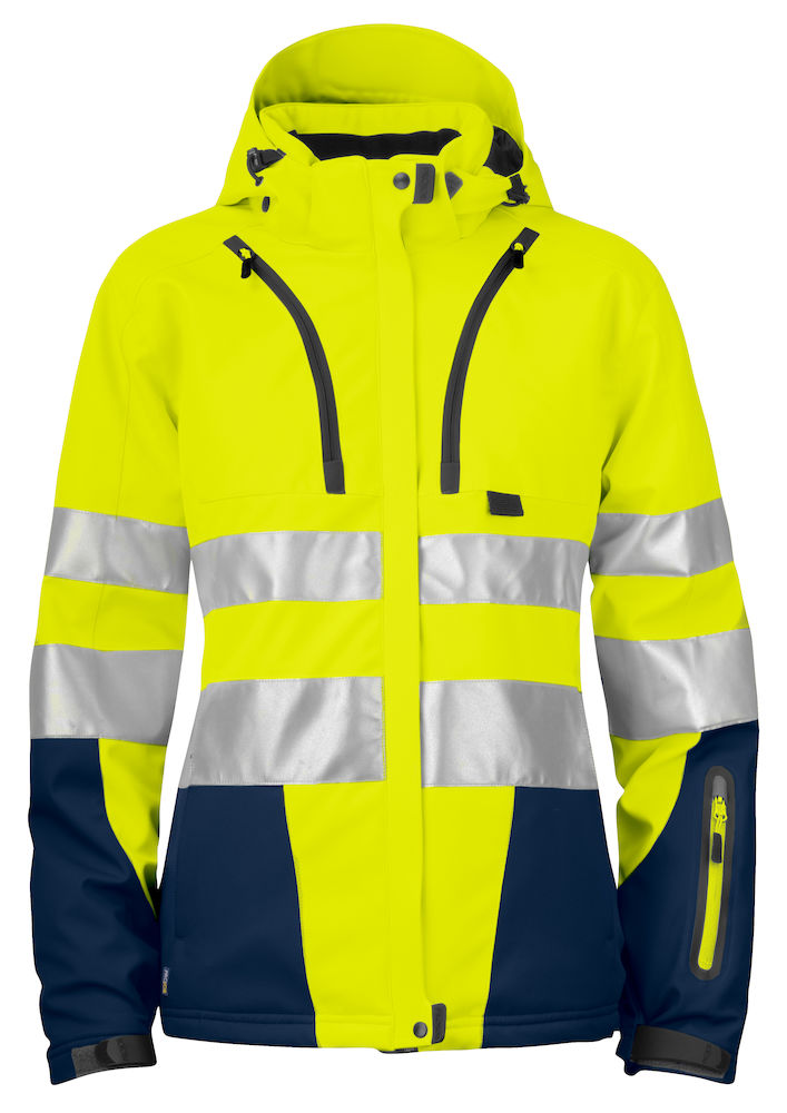 6424 SOFTSHELL HV EN ISO 20471 KLASA 3/2 – YELLOW/ NAVY