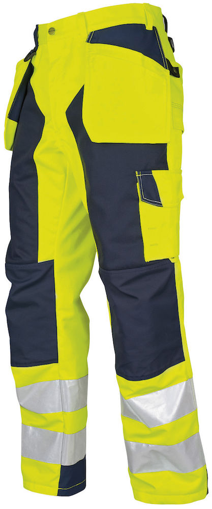 6506 SPODNIE HV KLASA 2 – YELLOW/ NAVY