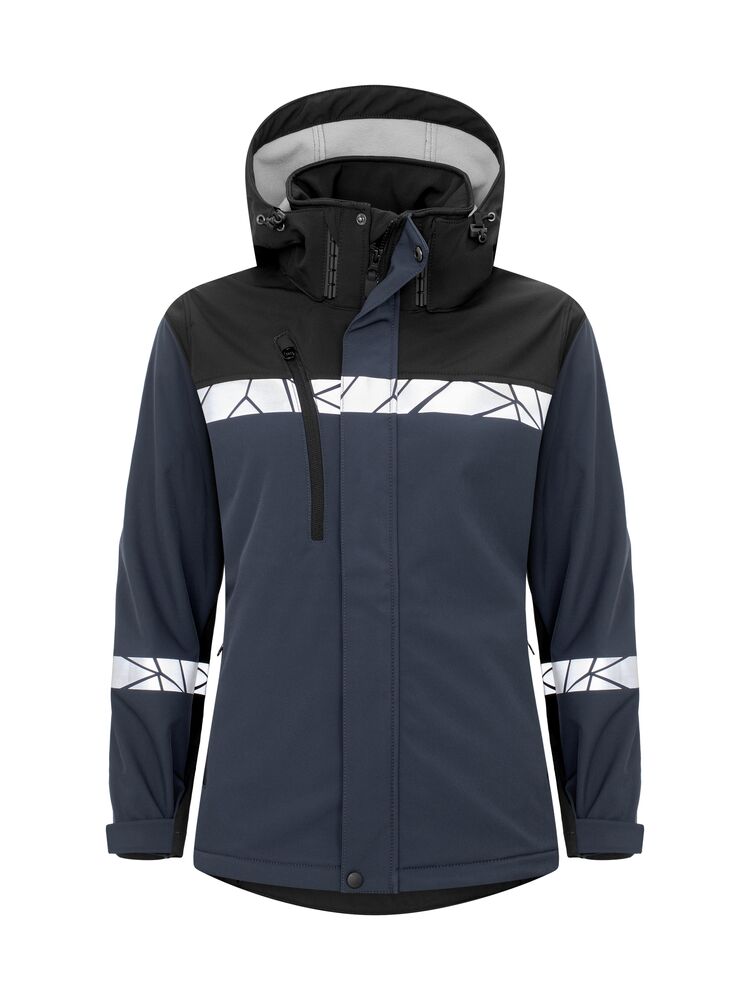 7417 Kurtka damska typu softshell – NAVY/ BLACK
