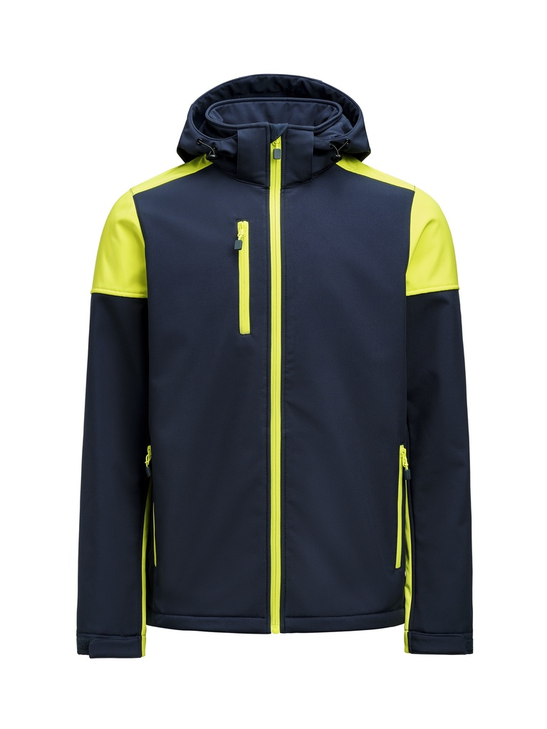 PRIME SOFTSHELL – NAVY/NEON YELLOW