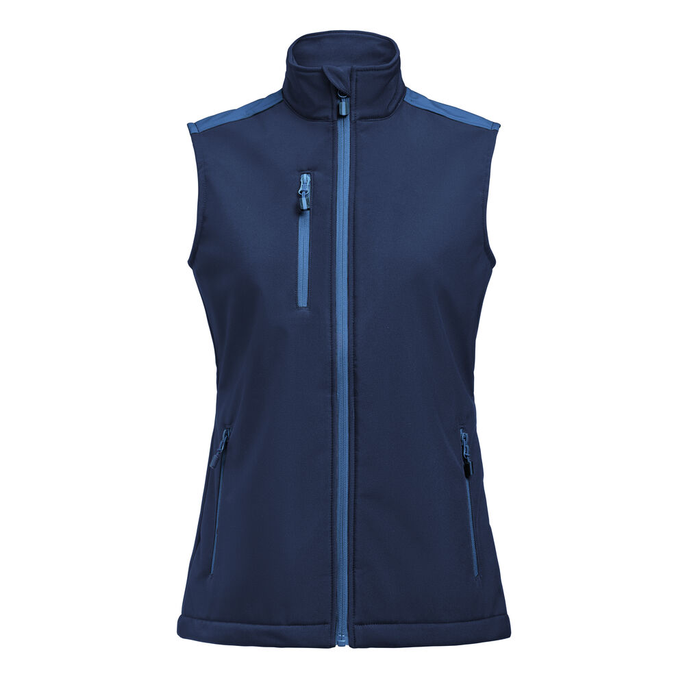 PRIME SOFTSHELL VEST WOMAN – NAVY/COBALT