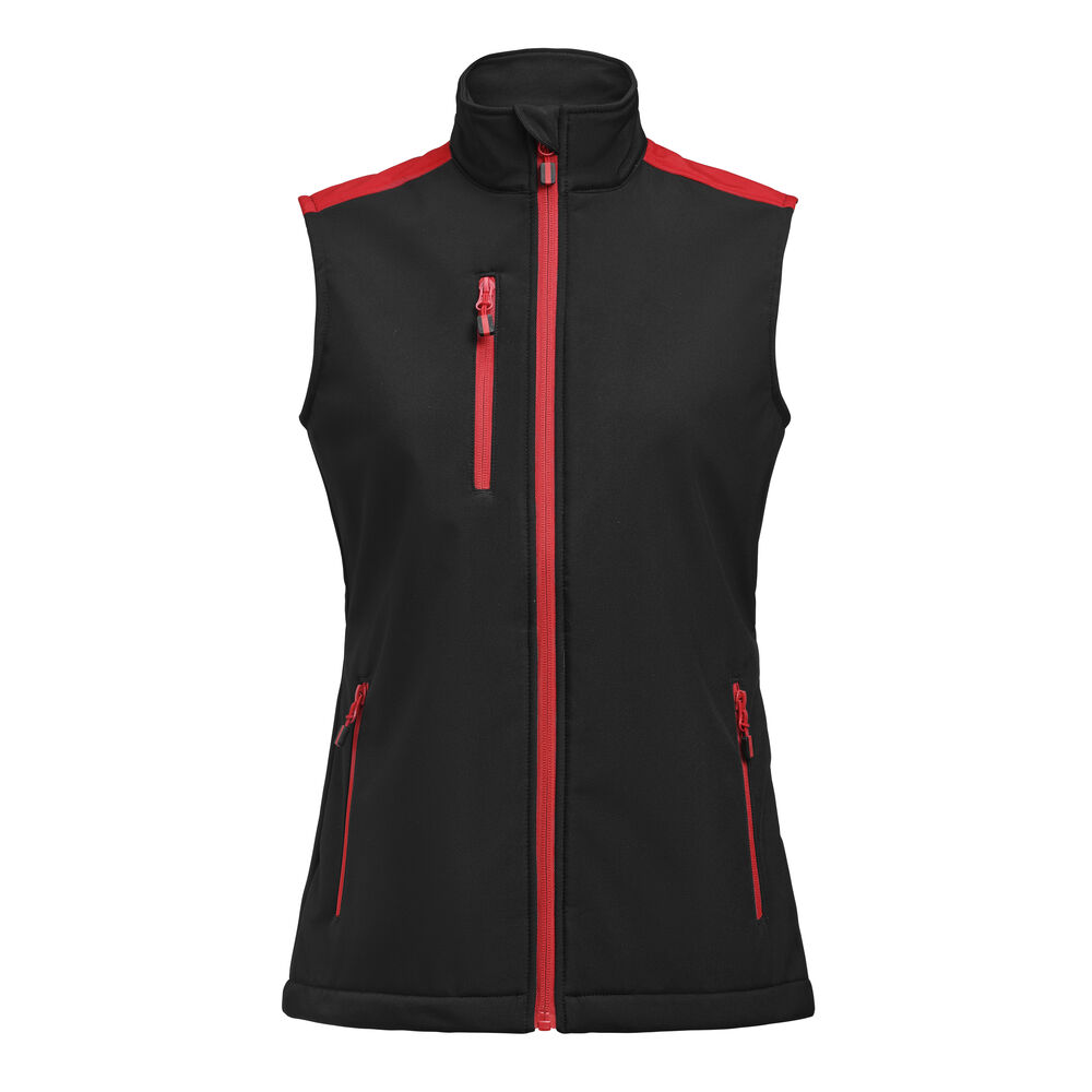 Bezrękawnik Prime Softshell Woman 2261084 - Black/Red