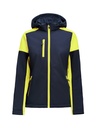 PRIME SOFTSHELL WOMAN – NAVY/NEON YELLOW