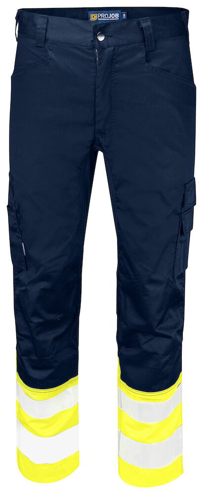 6537 SPODNIE EN ISO 20471 KLASA 1 – YELLOW/ NAVY