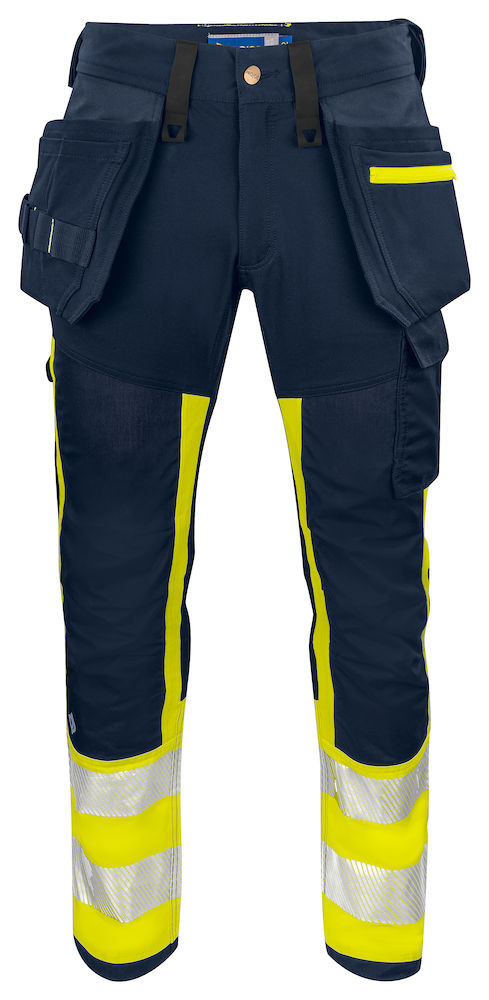 6540 SPODNIE - EN ISO 20471 KLASA 1 – YELLOW/ NAVY