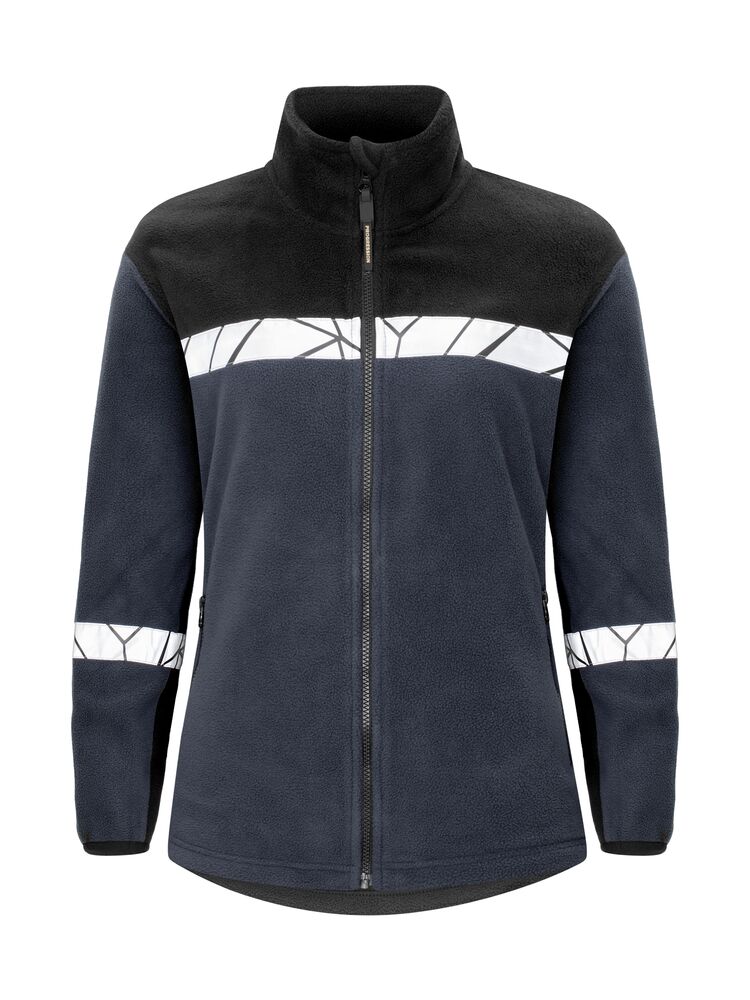 7301 Damska bluza polarowa z zamkiem – NAVY/ BLACK