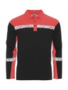 Koszulka polo 7004 z długim rękawem 647004 - Black/ Red