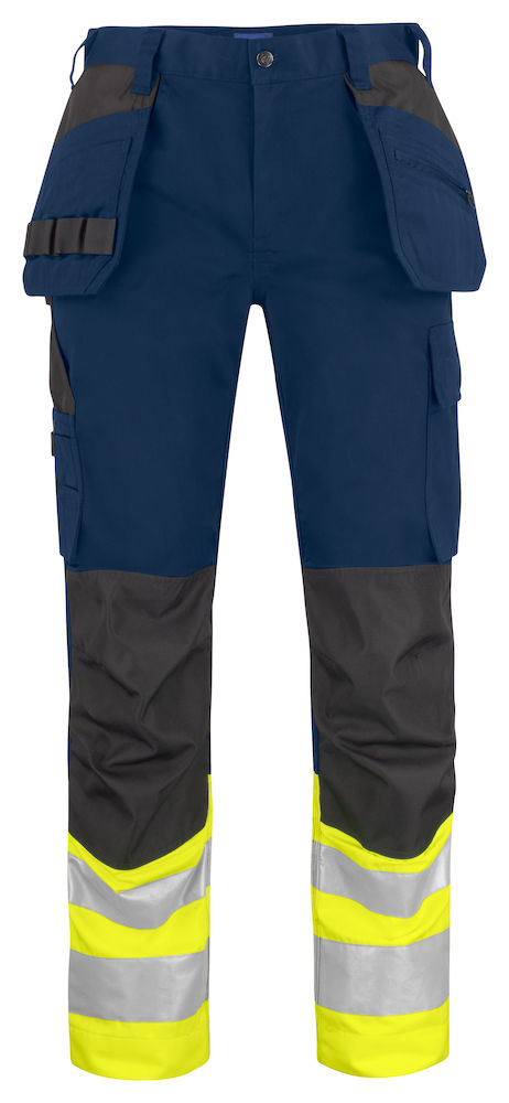 6534 SPODNIE DO PASA HV -KLASA 1 – YELLOW/ NAVY