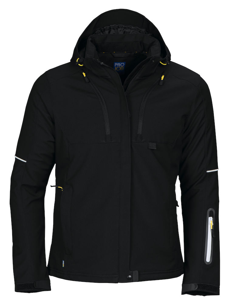 Softshell roboczy 3413 Wyściełana Kurtka Funkcjonalna Damska 643413 - Black