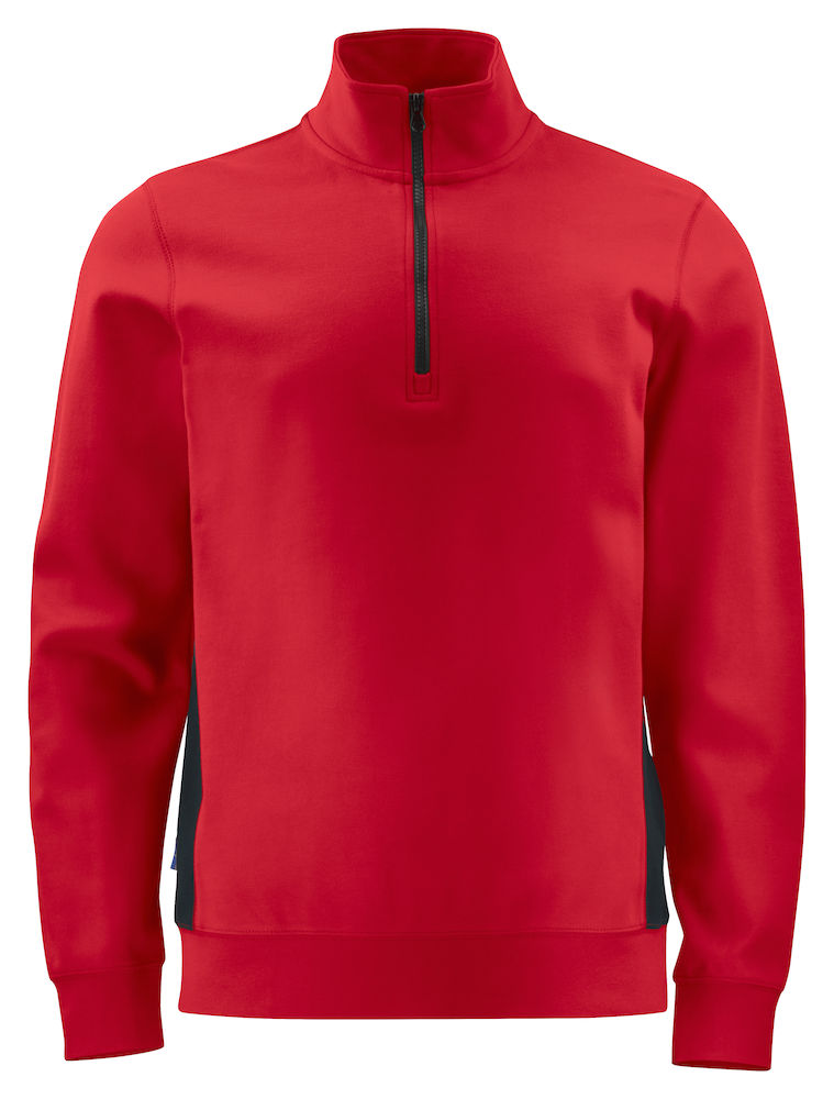 2128 BLUZA NA ZAMEK 1/2 ZIP – RED