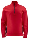 2128 BLUZA NA ZAMEK 1/2 ZIP – RED