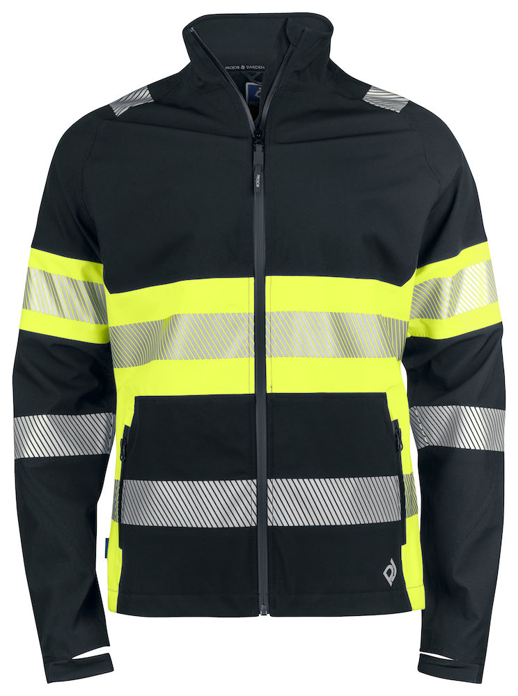 6442 FUNKCJONALNA KURTKA – YELLOW/ BLACK