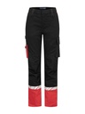 7512 Spodnie robocze damskie – BLACK/ RED