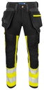 6540 SPODNIE - EN ISO 20471 KLASA 1 – YELLOW/ BLACK