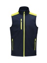 PRIME SOFTSHELL VEST – NAVY/NEON YELLOW