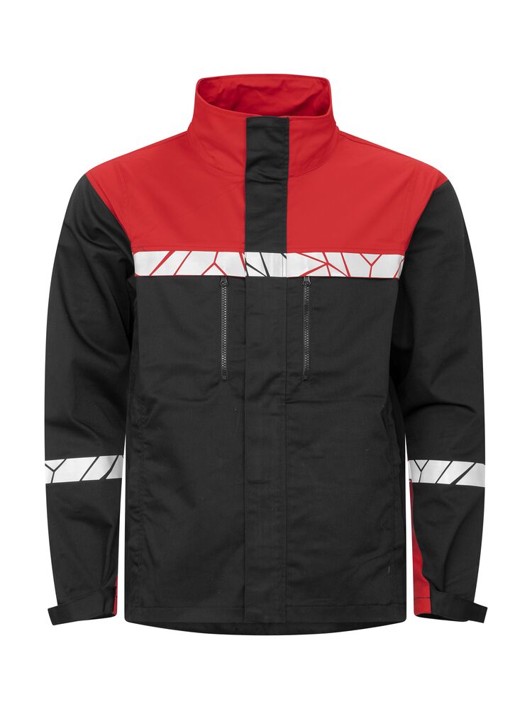 7416 Kurtka robocza – BLACK/ RED