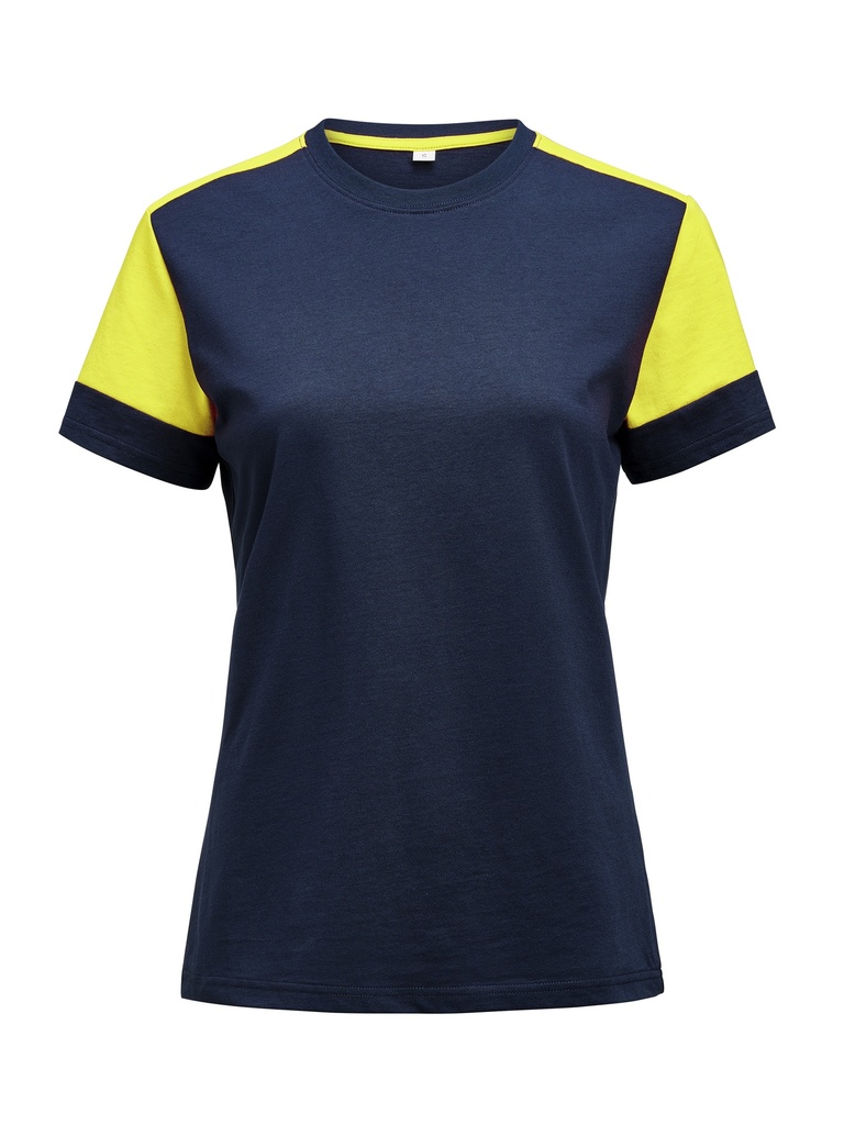 PRIME T WOMAN – NAVY/NEON YELLOW