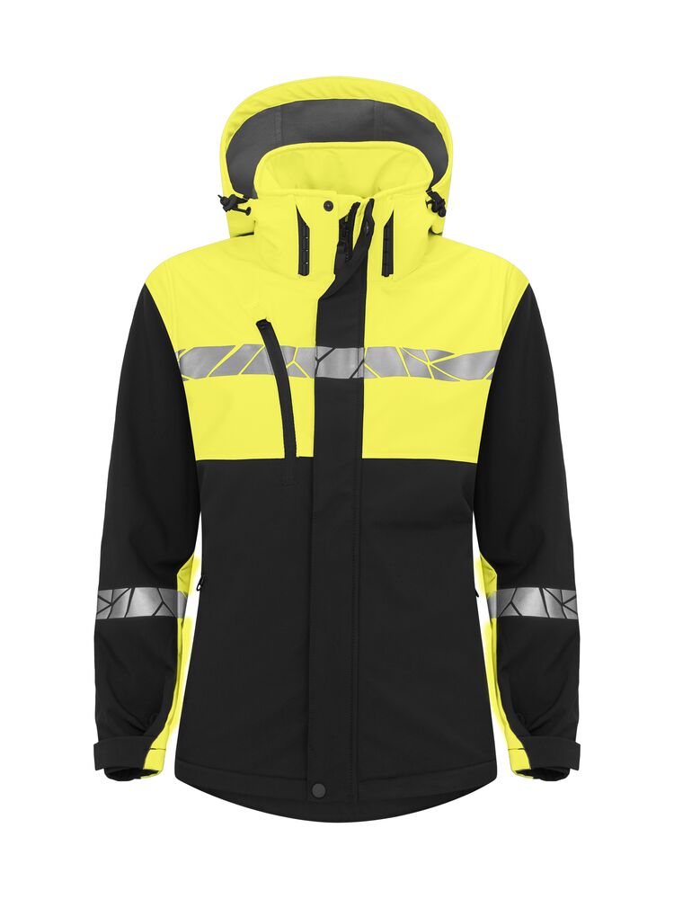 Softshell roboczy 7417 Kurtka damska typu softshell 647417 - Black/ Yellow