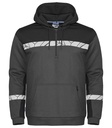 Bluza robocza 7104 Bluza 1/2 zip z kapturem 647104 - Grey/ Black