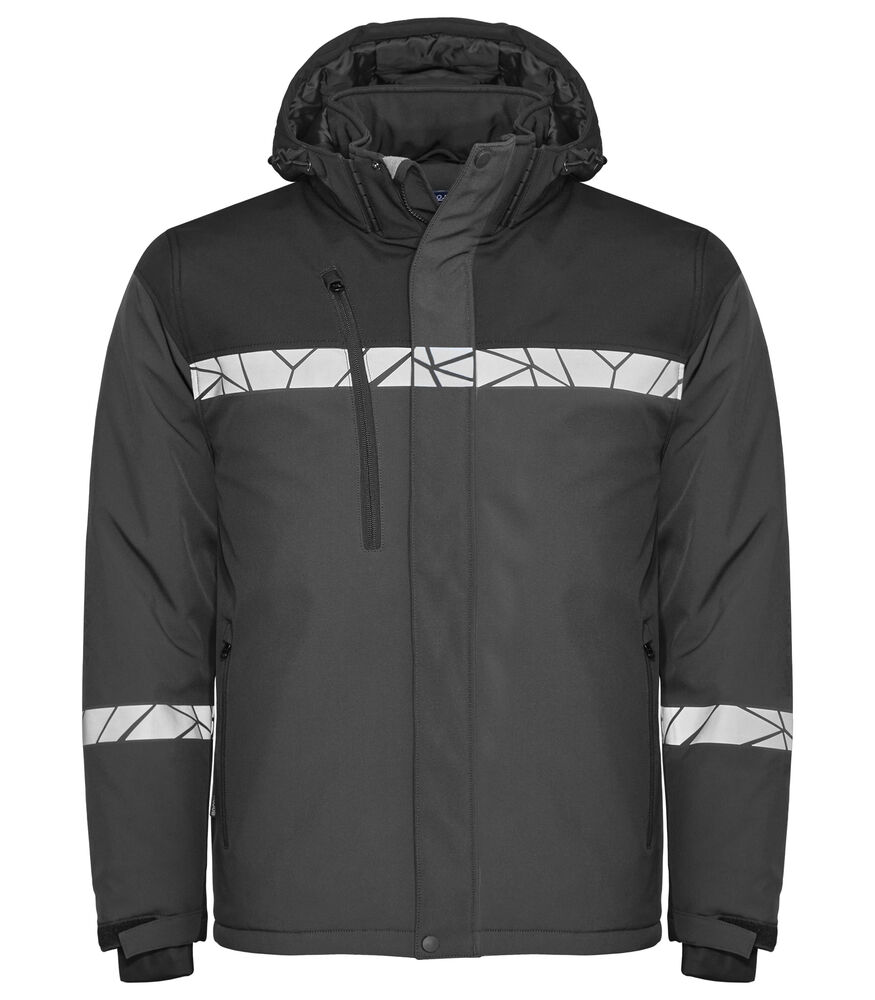 7415 Ocieplana kurtka typu shell – GREY/ BLACK