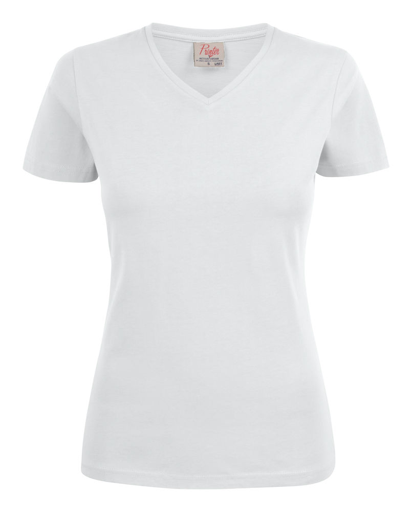 T-shirt Heavy V-Neck Lady 2264025 - White