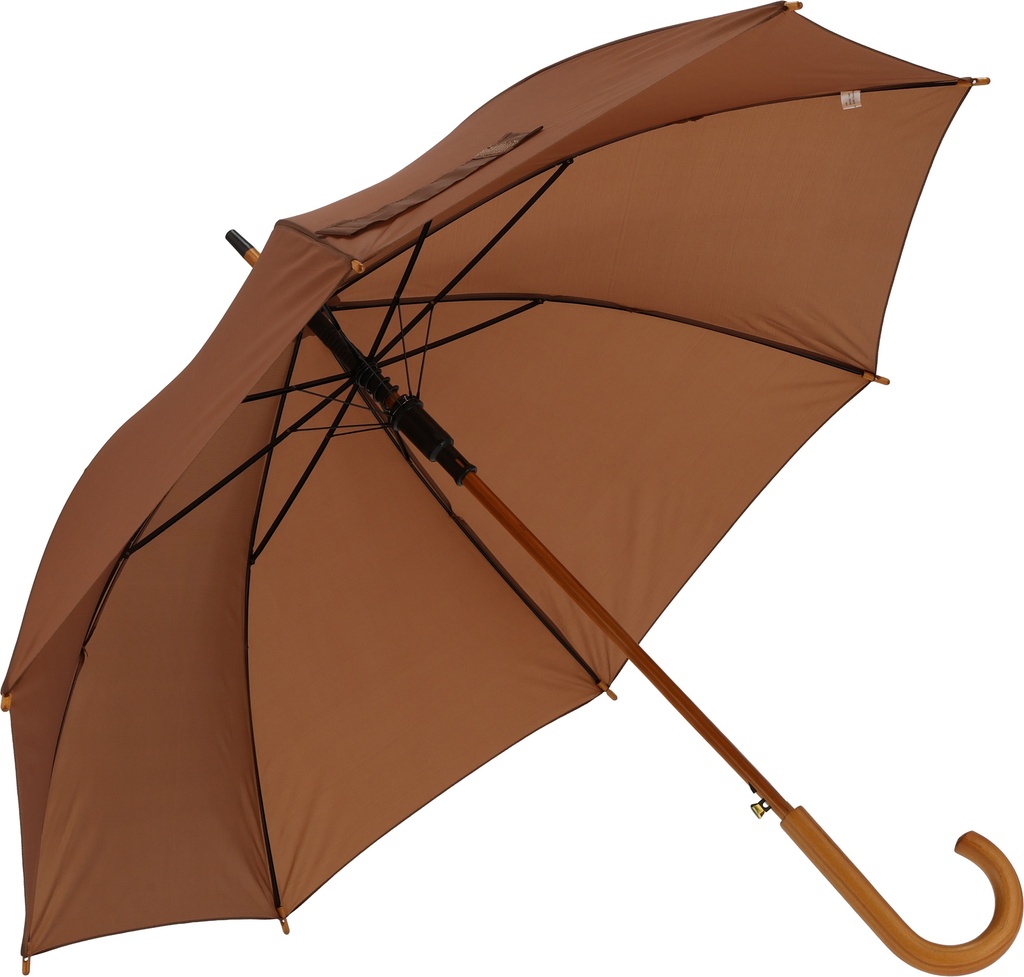 Parasol automatyczny drewniany Ø105 cm NANCY 5131 - Brązowy