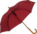 Parasol automatyczny drewniany Ø105 cm NANCY 5131 - Bordowy