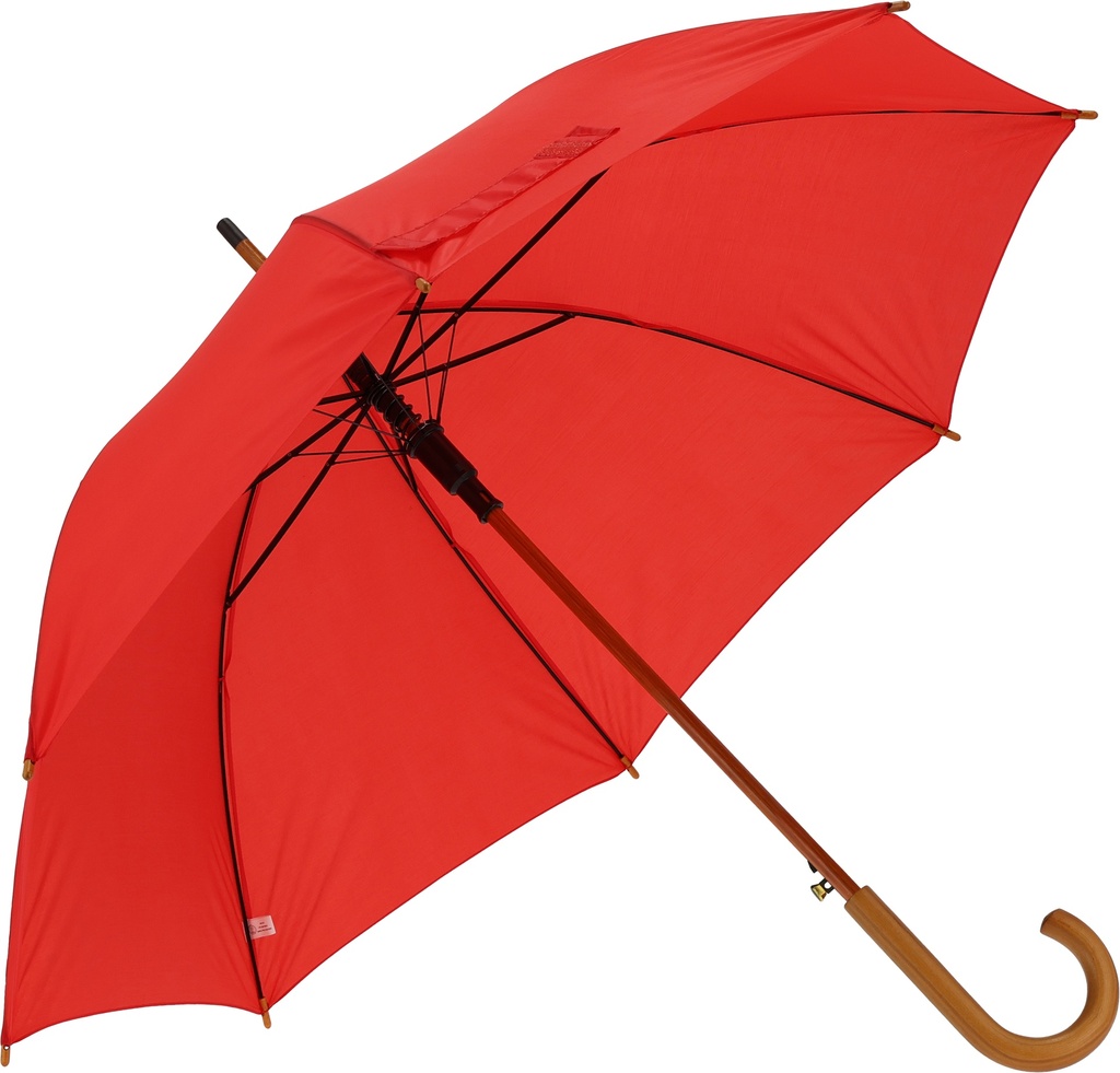 Parasol automatyczny drewniany Ø105 cm NANCY 5131 - Czerwony