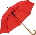 Parasol automatyczny drewniany Ø105 cm NANCY 5131 - Czerwony