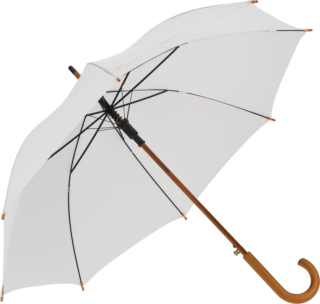 Parasol automatyczny drewniany Ø105 cm NANCY 5131 - Biały