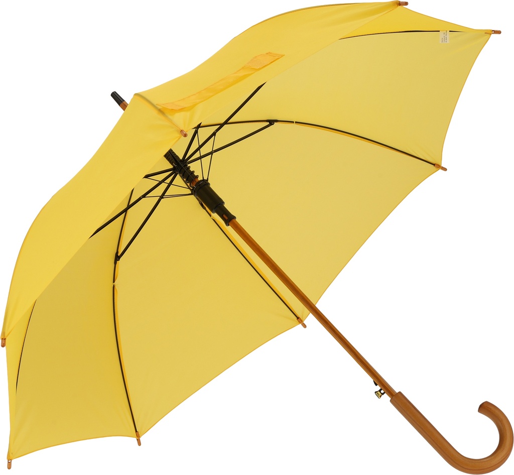 Parasol automatyczny drewniany Ø105 cm NANCY 5131 - Żółty