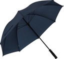 Parasol manualny XL Ø133 cm HURRICAN 5187 - Granatowy