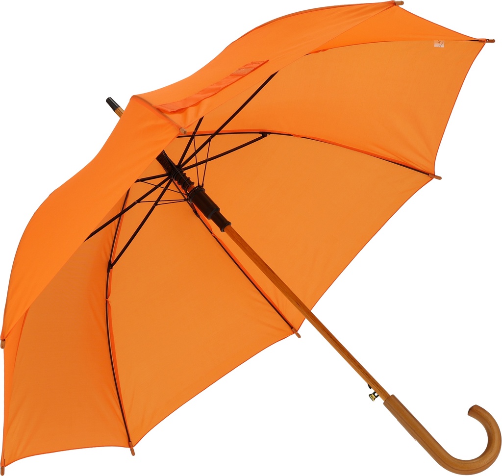 Parasol automatyczny drewniany Ø105 cm NANCY 5131 - Pomarańczowy
