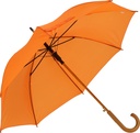 Parasol automatyczny drewniany Ø105 cm NANCY 5131 - Pomarańczowy