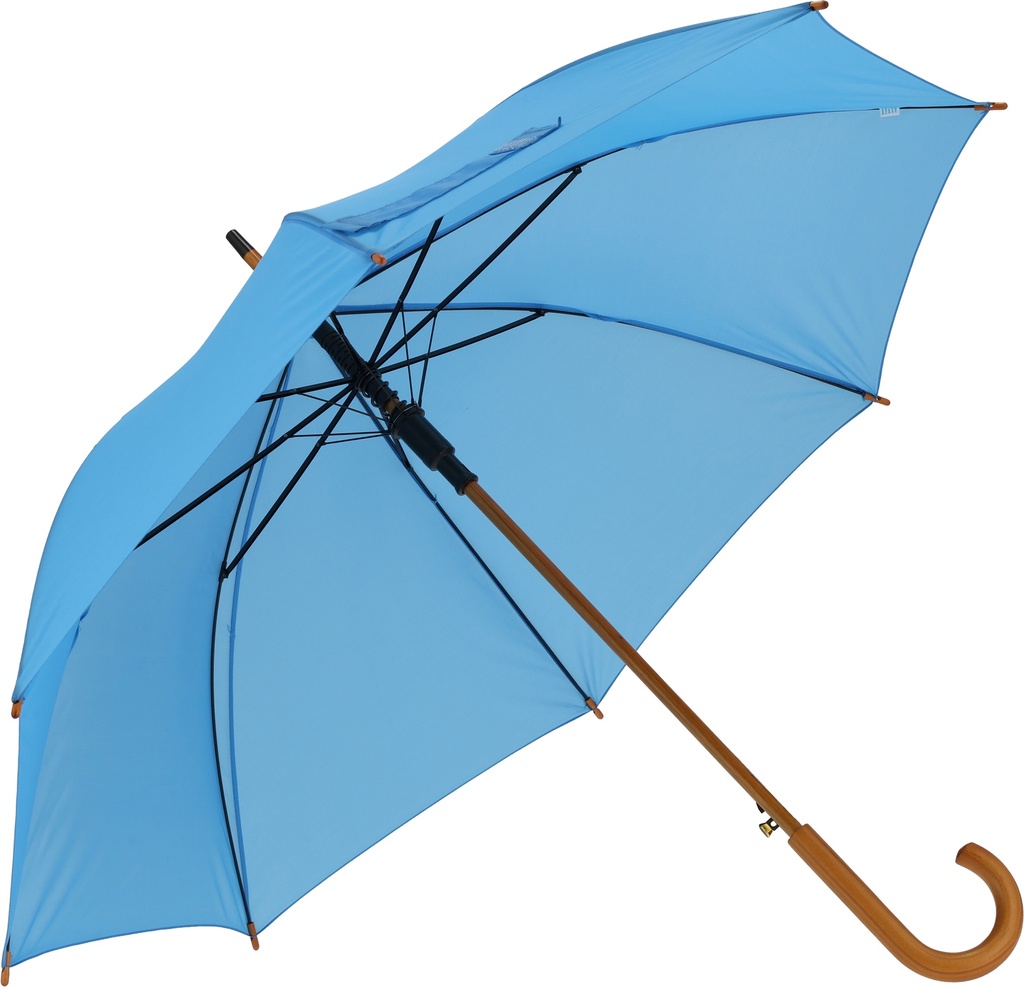 Parasol automatyczny drewniany Ø105 cm NANCY 5131 - Jasnoniebieski