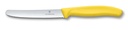 Nóż z ząbkowanym ostrzem SwissClassic Victorinox 67836 - Żółty