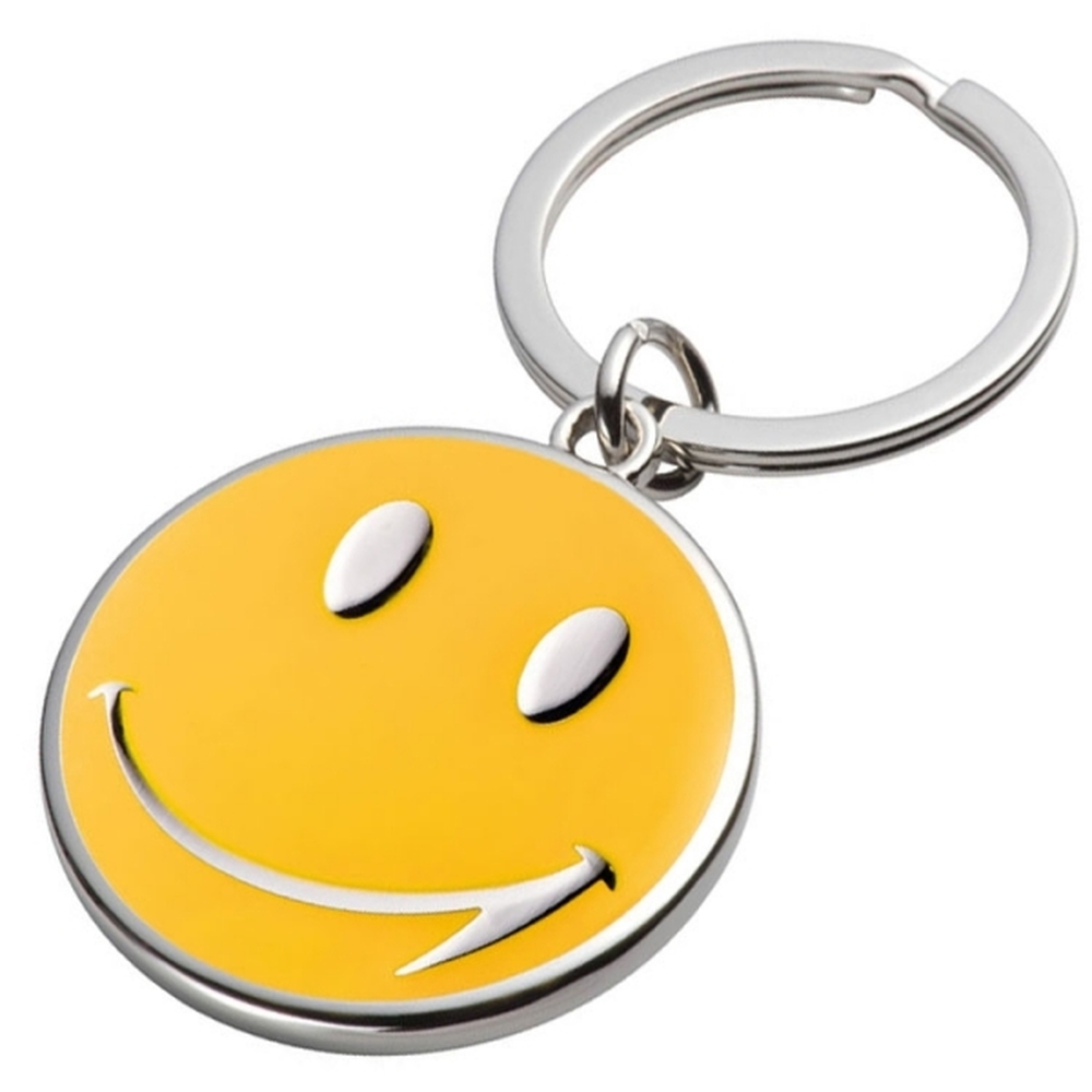 Brelok metalowy SMILE 3474 - Żółty