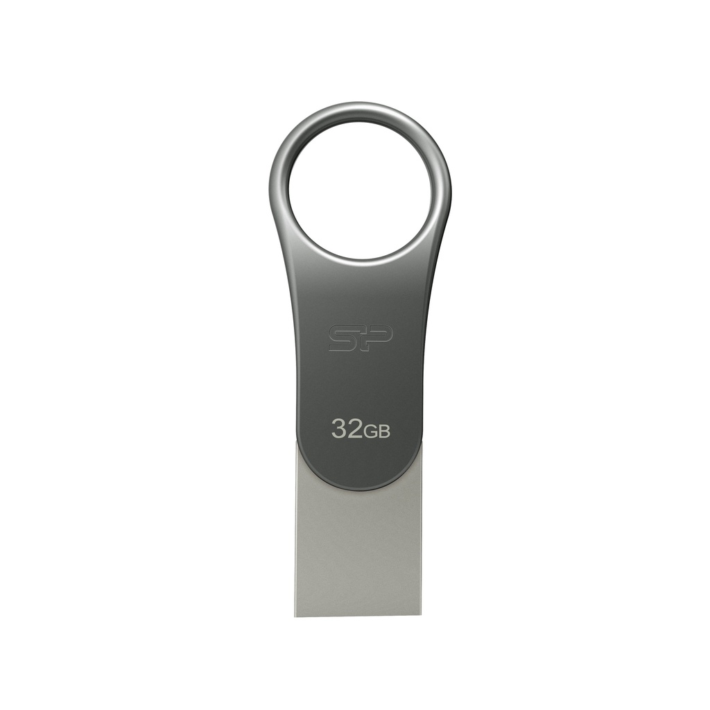 Pendrive z wejściem USB typu C Mobile C80, 32GB 3.2 Silicon Power EG 8150 - Szary