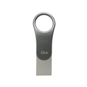 Pendrive z wejściem USB typu C Mobile C80, 32GB 3.2 Silicon Power EG 8150 - Szary