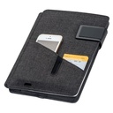 Folder A5 z power bankiem 4000 mAh LENO 0486 - Czarny