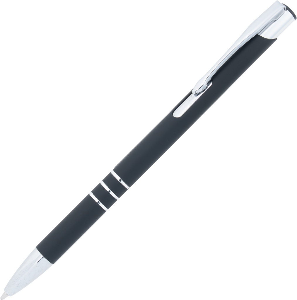 Długopis metalowy soft touch NEW JERSEY 0555 - Czarny